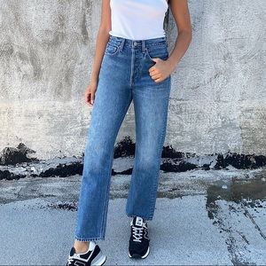 Aritzia the denim forum Joni high rise loose 29length jeans